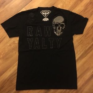 Rawyalty beaded blinged out tee size medium